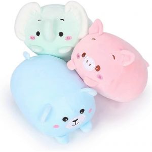 8 pouces Ensemble de jouets en peluche 3pcs Ours mignon / Cochon / &Eacute;l&eacute;phant en peluche Packs d'animaux en peluche, Super doux dessin anim&eacute; c&acirc;lin Jouet Cadeaux pour la literie Oreiller Kawaii - Neuf