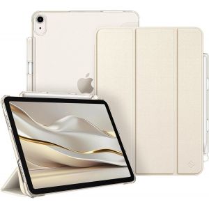 LORANKA-Coque pour iPad Air 11 Pouces (M3) 2025/(M2) 2024 et iPad Air 5e/4e G&eacute;n&eacute;ration 10.9 Pouces (2022/2020) - [Rangement de Stylet] &Eacute;tui Transparent Mat, Housse Fine, Lumi&egrave;re Stellaire - Neuf