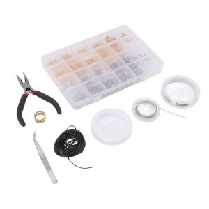 Kit De Fabrication De Bijoux 1837 Pieces, Accessoires Pour Bracelets, Colliers, Fermoirs Mousquetons, Or Et Argent, Pour La Reparation De Bijoux - Neuf