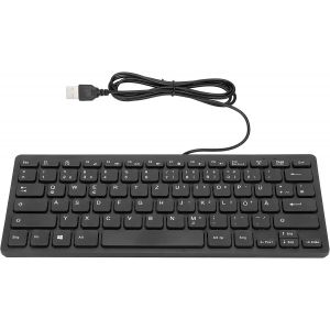 LETNERNY-Clavier Ultra Fin Avec Câble - Russe Français Allemand - 78 Touches - Bilingue Pour Pc Portable (Allemand) - Neuf