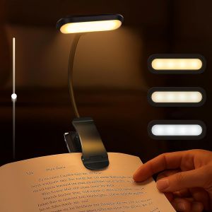 Tianyi-Lampe De Lecture Avec Pince, Lampe De Livre Led &Agrave; Clipser, Luminosit&eacute; R&eacute;glable En Continu, 3 Modes De Temp&eacute;rature De Couleur, Rechargeable En Usb-C, Col De Cygne Flexible &Agrave; 360&deg;, Lumi&egrave;re De Le - Neuf