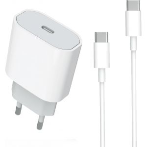 KALANKA-30W Chargeur iPhone USB C avec C&acirc;ble USB C Charge Rapide,Chargeur Type C avec Fil Cable USBC vers USBC 2M pour iPhone 17 16 15 Pro Max/16 15 Plus/iPad Pro/Air/Macbook,Adaptateur Type C Secteu - Neuf