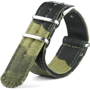 Eryi-Nato Strap G10 Bracelet De Montre Militaire En Nylon Parachute Français Pour Homme Et Femme 18 Mm, 20 Mm, 22 Mm, 24 Mm - Neuf