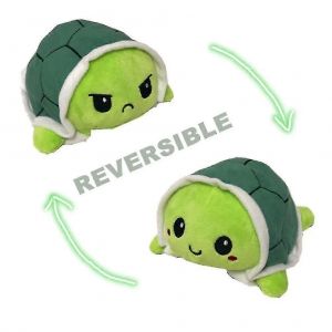 Peluche tortue réversible pliable double face pour bébés filles et garçons - Neuf