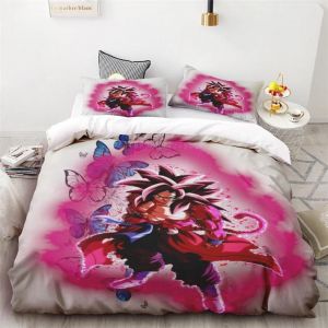 Housse De Couette Japonaise Anime Dragon Ball Son Goku Parure De Lit Pour Enfants Dessin Anime Enfants Gar&ccedil;on Chambre Simple Queen King Size Cadeau - Neuf