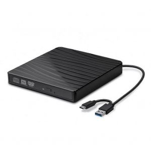 Lecteur de CD-ROM DVD USB 30 Type-C Boîtier de lecteurs optiques externes SATA vers USB Pour ordinateur portable sans lecteur - Neuf