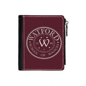 Portefeuille École de magie de Watford=38 Compact en Simili-Cuir PU Porte-Cartes Fermeture Éclair Homme Femme A - Neuf