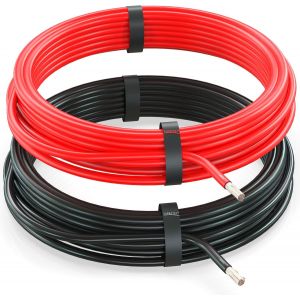 C&acirc;ble unipolaire 1,5 mm&sup2; FLRY-B Fil &Eacute;lectrique en anneau: Set 2 coleurs &agrave; 5m - Neuf