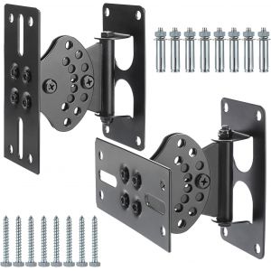 Supports Muraux Robustes Pour Haut-Parleur, Supports De Haut-Parleur Pivotants &Agrave; 180 &deg;, Grand Syst&egrave;me De Son Ambiophonique, Support Universel Pour Haut-Parleurs Satellites, Supporte Jusqu'&Agrave; 40 - Neuf