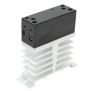 XYONG Relais statique BERM 60 A, module de relais de contact antirouille avec dissipateur thermique, entree 70-280 VCA, sortie 24-480 VCA - Neuf