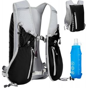 Sac À Dos De Course Ultraléger,Gilet Running Avec Bouteille D'eau De 500 Ml,Sac À Dos D'hydratation,Réfléchissant Gilet Course A Pied Femme Homme Pour Marathon,Cyclisme,Plein Air.[T288] - Neuf