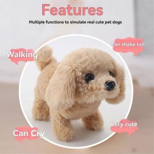 Mon chiot robot réaliste,peluche interactive pour enfants jouets C - Neuf