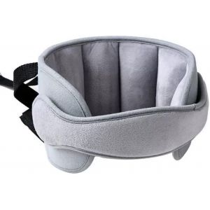 Kalanka-Ceinture D'aide &Agrave; La T&ecirc;te Pour Si&egrave;ge D'auto Pour Enfant, Appuie-T&ecirc;te R&eacute;glable Pour Si&egrave;ge De S&eacute;curit&eacute; Enfant, Confortable Cale Cou Oreiller T&ecirc;te Fixation Holder Repose Prot&eacute;ger Coussin, Gris - Neuf