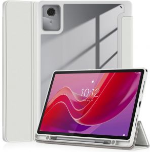 pour Coque Lenovo Tab M11 avec Porte-Stylo 11 Pouces 2024, [Auto Wake/Sleep] Housse en Cuir pour Tablette Lenovo M11 [TB330FU /TB330XU] (Gris) - Neuf