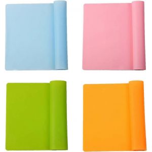 Lot De 4 Sets De Table En Silicone Réutilisables Sets De Table En Silicone Antidérapants Pour Enfants,Isolation Thermique,Cuisson - Neuf