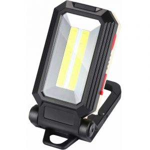 Lampe de travail à LED, lampe de camping, projecteur LED rechargeable, lampe de travail rechargeable, lampe d'atelier COB, lampe torche avec base magnétique - Neuf