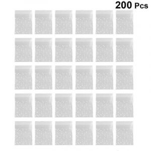 Lot de 200 sachets en plastique transparent pour biscuits, pains, savons, biscuits, pâtisseries, conservation des aliments (10 x 15 cm) - Neuf