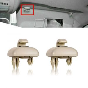 Lot de 2 crochets de fixation pour pare-soleil intérieur beige pour A3A4LA5A6LQ5Q3 - Neuf