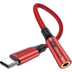 3.5mm Headphone Jack Adapter,USB C Headphone Adapter 3.5mm Nylon Jack USB Type C Jack Adapter with DAC for Galaxy s24 22 S20 Ultra S20,Pixel 4 3 2 XL,iPad Pro.[G13] - Neuf