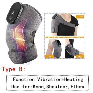 Genouill&egrave;re Chauffante &Agrave; Vibrations Pour Le Massage Des Articulations Des Jambes, Support Pour Coude, Coussinet Thermique Pour La Physioth&eacute;rapie Et Le Soulagement Des Douleurs Arthritiques (1 Pi&egrave;ce, Type B). - Neuf