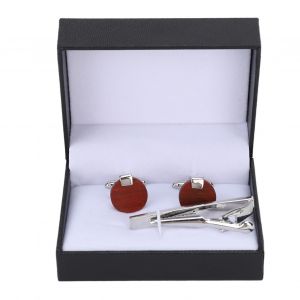 Ensemble De Boutons De Manchette Et Pinces A Cravate En Laiton Durable, Surface Polie, Brillant, Durable Et Sur, Pour Mariage Et Reunion - Neuf