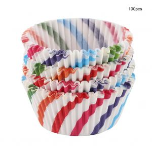 Hjlian Lot De 100 Mini Caissettes A Cupcakes Rondes Pour Muffins, Pour Fete, Mariage, Maison, #1 - Neuf