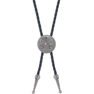 Trahoo-Cravate Homme, Cravate Femme, Bolo Tie Cowboy, Bolo En Cuir Pour Hommes Et Femmes, Bolo Tie Collier Vintage Pendentif Costume Accessoires Pour Chemise, Costume, Vêtements De Loisirs, Argent An - Neuf