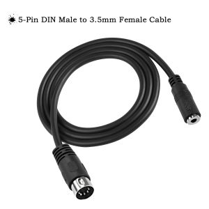 TIANYI-Câble audio 5 broches DIN MIDI vers TRS 3,5 mm, prise stéréo TRS 3,5 mm (1/8 pouce) vers 5 broches DIN mâle adaptateur audio professionnel pour amplificateurs, systèmes de son Hi-FI - Neuf