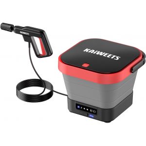 MEVRONISSHOP-Nettoyeur Haute Pression Portable 15 Bar avec Buse 5 en 1, Pot &agrave; Mousse, R&eacute;servoir 12 L, IPX5 &Eacute;tanche, 4 Niveaux de Pression, Charge USB-C &iquest; Camping, Randonn&eacute;e, Jardin - Neuf