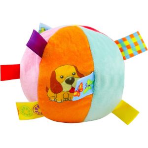 Kalanka-Balle Interactive En Peluche Pour Chien - Diam&egrave;tre : 12 Cm - Avec Onglets Fun&eacute;raires - Avec Cloche &Agrave; L'int&eacute;rieur - Jouet Pour Chien De Petite Et Moyenne Race (Petit Chien) - Neuf