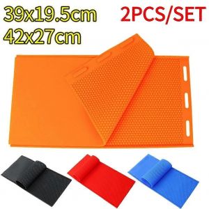 2pcs cire d'abeille presse feuille moule flexible cire d'abeille embosseur machine moule silicone inoffensif fait à la main durable apiculteur accessoires - Neuf