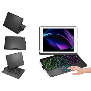 Clavier Bluetooth avec pav&eacute; tactile pour iPad 7e, 8e et 9e g&eacute;n&eacute;rations et iPad Pro - Neuf