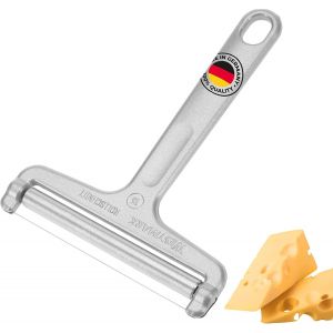 Mevronisshop-Coupe-Fromage Avec Rouleau Et Fil De Coupe, &Eacute;paisseur De Coupe Variable, Acier Inoxydable/Aluminium, Rollschnitt, Argent&eacute;, 71002270 - Neuf