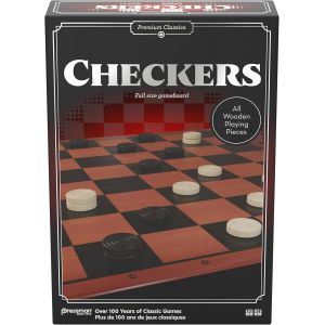 Eryi-- Checkers - Jeu De Dames Premium Pour Enfants Dès 6 Ans - Plateau De Jeu Pliable - Pions En Bois - Prenez Les Pions De L'adversaire - Stratégie Et Réflexion - 2 Joueurs - Neuf
