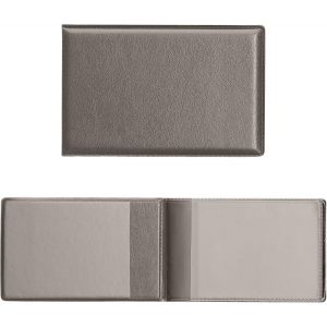 TRAHOO-Porte Carte de cr&eacute;dit Carte d'identit&eacute; permis de Conduire avec 3X Compartiments - &Eacute;tui Portefeuille en Simili Cuir - Gris - Neuf