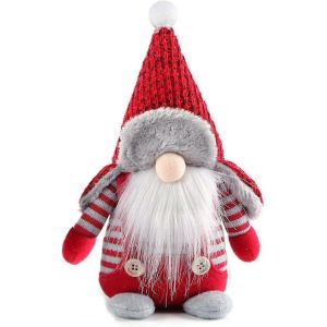 Nordique Santa Gnome en Peluche Poup&eacute;e de D&eacute;coration d'Arbre de No&euml;l - Neuf