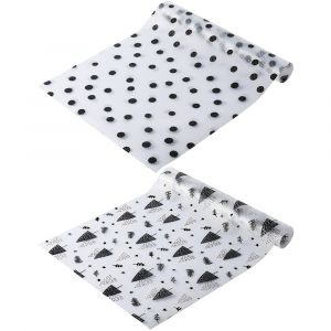 Lot de 2 rev&ecirc;tements imperm&eacute;ables non adh&eacute;sifs pour &eacute;tag&egrave;res et tiroirs de placards de cuisine et r&eacute;frig&eacute;rateurs - Neuf