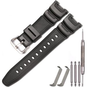Kal-Bracelet De Montre De Rechange En Résine Pour Montre De Sport Casio Sgw-100 Étanche - Neuf