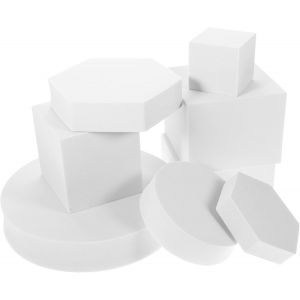8 Pièces Produit Photographie Accessoires Cubes Mousse Solide Blocs Formes Géométriques Pour Bijoux Maquillage Accessoires Photoshoot[APP8810265] - Neuf