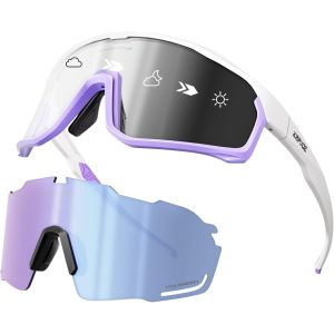 Lunette De Cyclisme Polarisées Photochromique Velo Uv400 Protection Vtt Sport Homme Femme Transparente Cycliste K93[Z2187] - Neuf