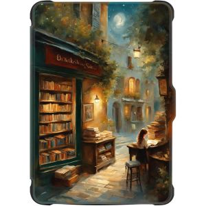 Coque Kobo Clara Hd 2018 Etui Cuir Silicone Flip 360&deg; Automatique Veille Ou R&eacute;veil Magn&eacute;tique Case Airbag Antichoc Nuage Mer Feuille Fleur Etanche Housse Pour Kobo Clara 2018 Hd &Eacute;cran 6"" (7) - Neuf