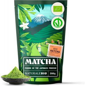 Yemaesre-Thé Matcha Bio Japonais. Premium Qualité. 200 Gr. Thé Vert En Poudre. 100% Naturel. Matcha Green Tea Produit Au Japon Uji, Kyoto. Idéal À Boire, Pour Cuisiner Et Dans Le Lait - Neuf