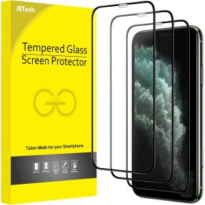 LORANKA-Protection d'&Eacute;cran &agrave; Couverture Compl&egrave;te pour iPhone 11 Pro Max/iPhone XS Max 6,5 Pouces, Bord Noir, Integrale Film en Verre Tremp&eacute; 9H Compatible Coque, HD Transparent, Lot de 3 - Neuf