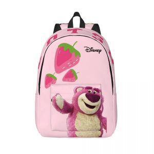Sac à dos d'anniversaire Lotso grande capacité Toy Story Lotso solide pour homme, sac de rangement pour enfant, sac de camping - Neuf
