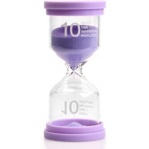 Checarzhn--No1-Sablier 3/5 / 10 Minutes, Coloré Sable Sablier Enfant, Horloge De Sable, Sablier Cuisine Minuterie Minuteur Pour Bros Dents Enfant Douche Jouet École Bureau (10 Minutes) - Neuf
