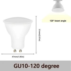 Lugh-Gu10-120 Degree-Cold White1-10 Pièces Led Spot Gu10 Ac220v Led Ampoule À Économie D'énergie 3w 6w 9w 12w Lampe À Led Ampoule De Projecteur 38 Degrés Lampara Pour La Maison - Neuf