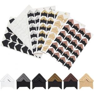 432 Pièces Autocollants D'angle Photo, Kraft Papier De Coin Photo Autocollants Auto Adhésifs Pour Coins De Photos Autocollants Coins De Montage D'image Pour Diy Scrapbooking Photo Album - Neuf