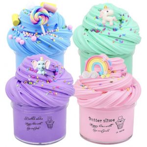 Douce Et Non Collante Moelleux Mastic Slime Kits &Agrave; La Licorne Bonbons Arc-En-Ciel Charmes De Bricolage Beurre De Bave De L'artisanat De Jeu Pour Les Enfants - Les Meilleurs Jouets Cadeaux - Neuf
