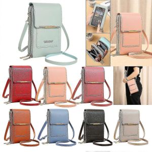 Sac &agrave; bandouli&egrave;re en cuir antivol pour femmes filles, sacs &agrave; main portefeuilles en cuir t&eacute;l&eacute;phone sac &agrave; main avec longue sangle, sac &agrave; bandouli&egrave;re de blocage RFID - Neuf