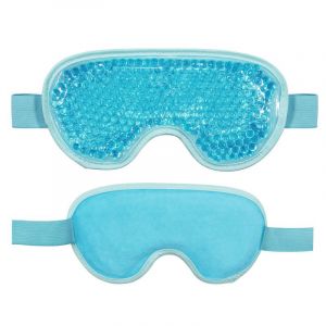 Masque Pour Les Yeux Bleu Froid, Masque Pour Les Yeux À Glace Comprimée Froide, Protection Oculaire De Sommeil Avec Poches Pour Les Yeux En Peluche Pour Un Traitement Chaud Et Froid - Neuf